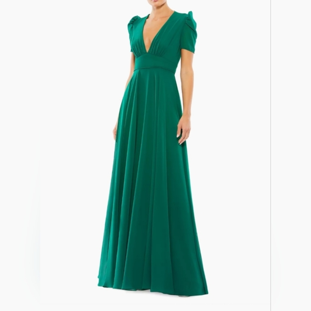 Mac Duggal A-Line Gown (Empress Green)